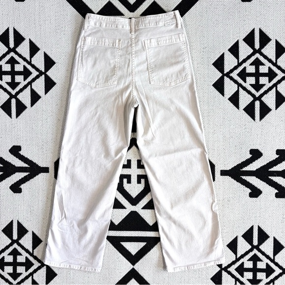 Mother The Major Zip Ankle Pant in Chalk It Up Oat Oatmeal Size 28 - Picture 10 of 16